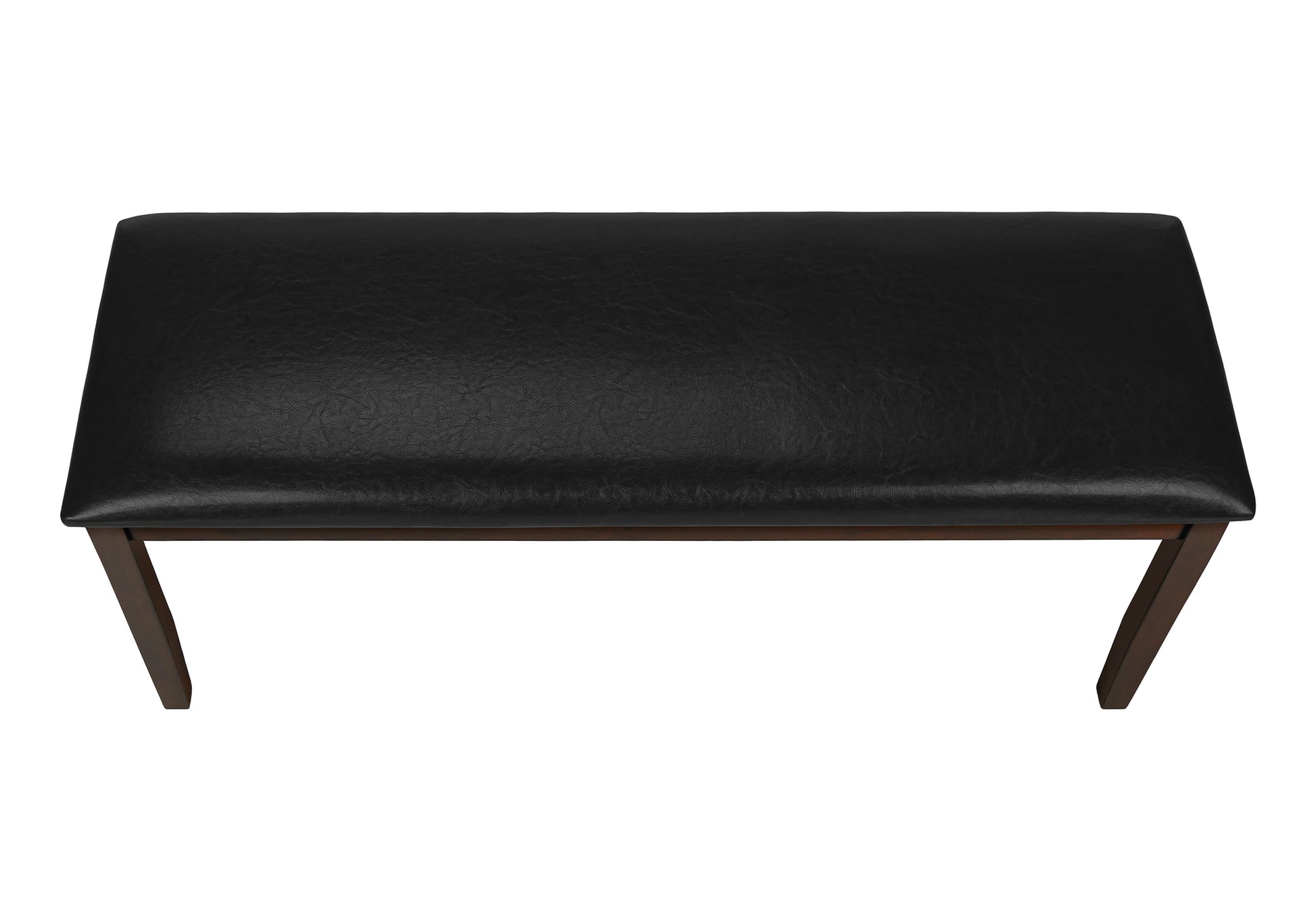 BENCH - 48"L / ESPRESSO / BLACK PU SEAT-Benches-DECOROLALA