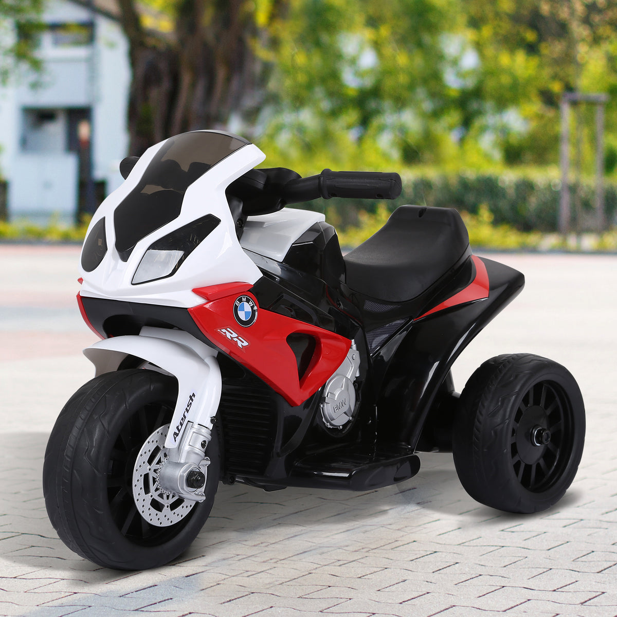 Kids Motorcycle, 6V Battery Powered Toddler Motorcycle with Headlight, Music, 3 Wheels Electric Motorcycle for Kids, Licensed BMW, Gift for Boys & Girls-Toys & Games > Baby & Toddler Toys > Electric Ride-On Toys > Electric Motorcycles-DECOROLALA