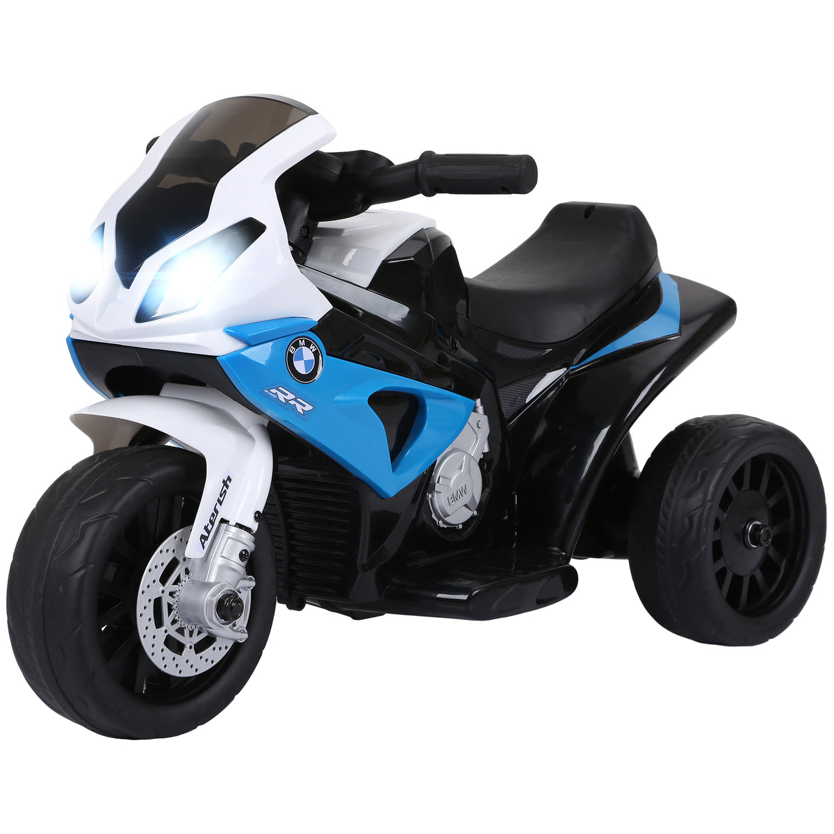 Kids Motorcycle, 6V Battery Powered Toddler Motorcycle with Headlight, Music, 3 Wheels Electric Motorcycle for Kids, Licensed BMW, Gift for Boys & Girls-Toys & Games > Baby & Toddler Toys > Electric Ride-On Toys > Electric Motorcycles-DECOROLALA