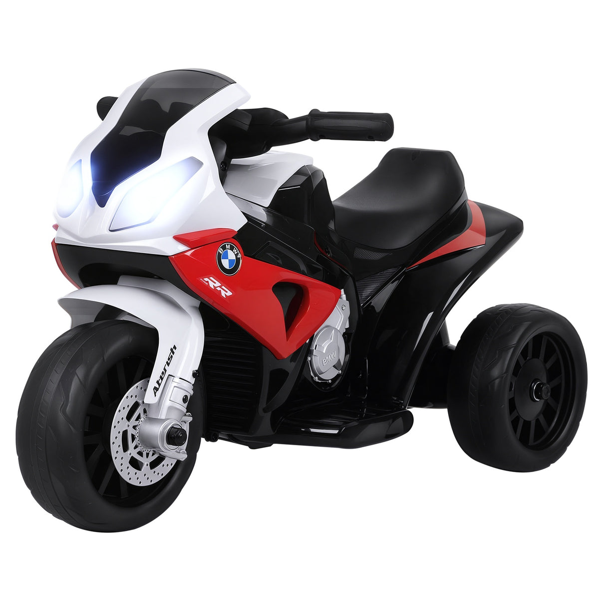 Kids Motorcycle, 6V Battery Powered Toddler Motorcycle with Headlight, Music, 3 Wheels Electric Motorcycle for Kids, Licensed BMW, Gift for Boys & Girls-Toys & Games > Baby & Toddler Toys > Electric Ride-On Toys > Electric Motorcycles-DECOROLALA