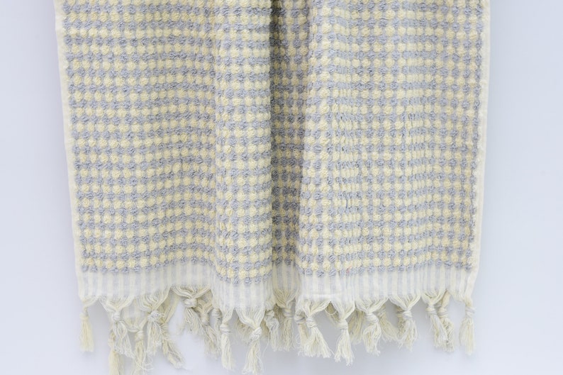 BUBBLE GRAY TERRY HAND TOWEL-Hand Towels-DECOROLALA