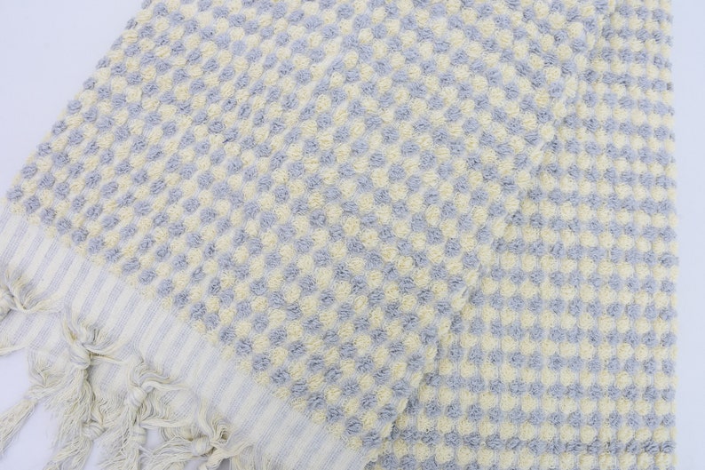 BUBBLE GRAY TERRY HAND TOWEL-Hand Towels-DECOROLALA
