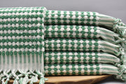BUBBLE GREEN TERRY HAND TOWEL-Hand Towels-DECOROLALA