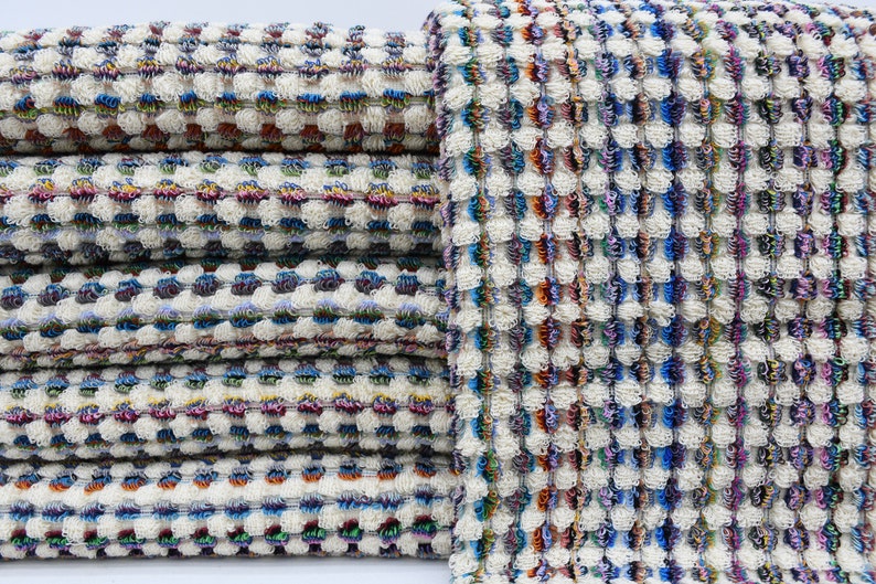BUBBLE LIGHT MIX TERRY HAND TOWEL-Hand Towels-DECOROLALA