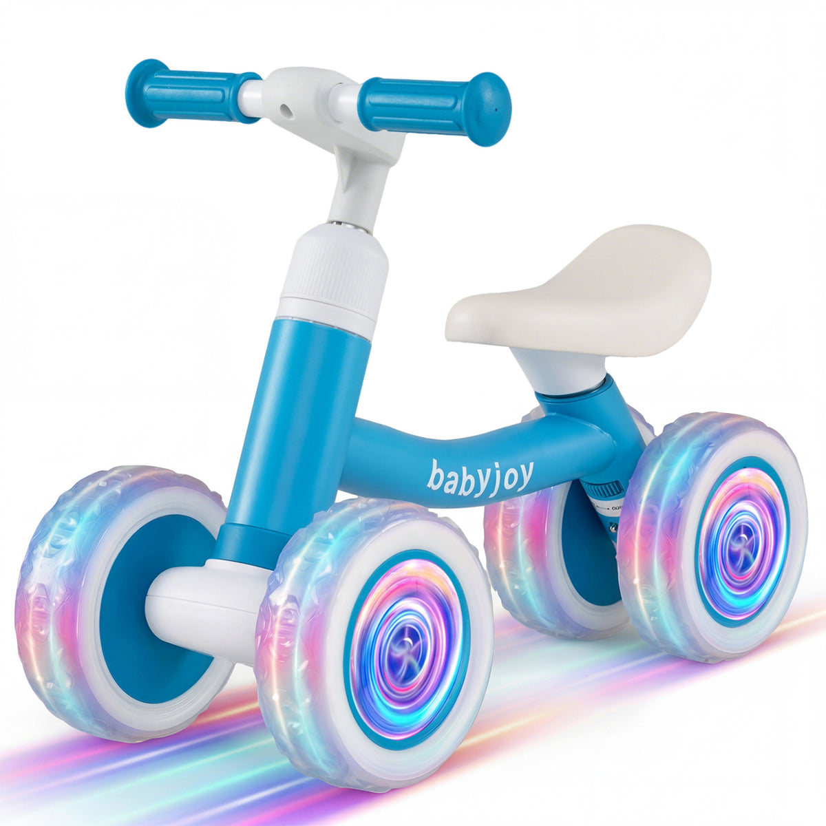 Draisienne pour bébé avec guidon et selle réglables et roues lumineuses