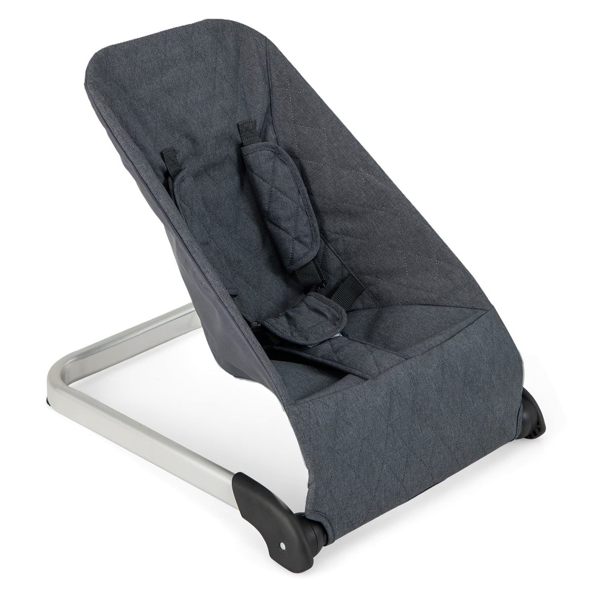 Baby Bouncer Seat with Aluminum and Metal Frame-Gray-Baby Bouncer & Rocker-DECOROLALA