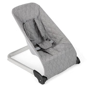 Baby Bouncer Seat with Aluminum and Metal Frame-Light Gray-Baby Bouncer & Rocker-DECOROLALA