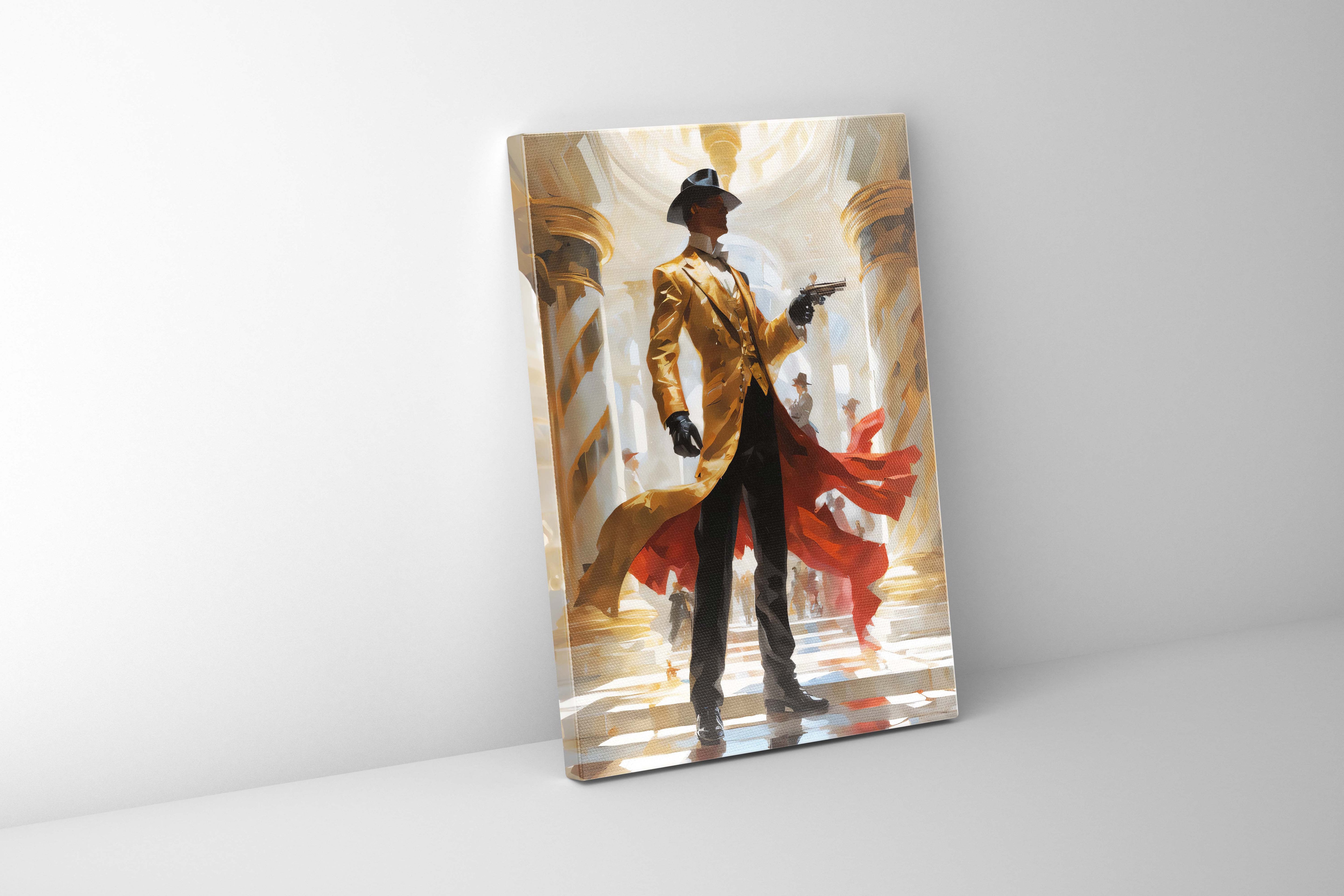 Back to the Future Gunslinger Canvas Wall Art 48x36-Wall Art-DECOROLALA