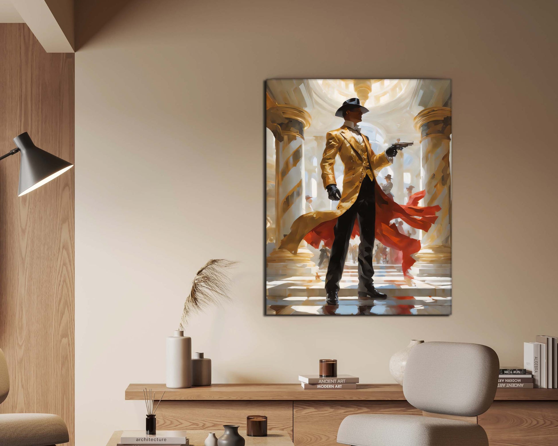Back to the Future Gunslinger Canvas Wall Art 48x36-Wall Art-DECOROLALA
