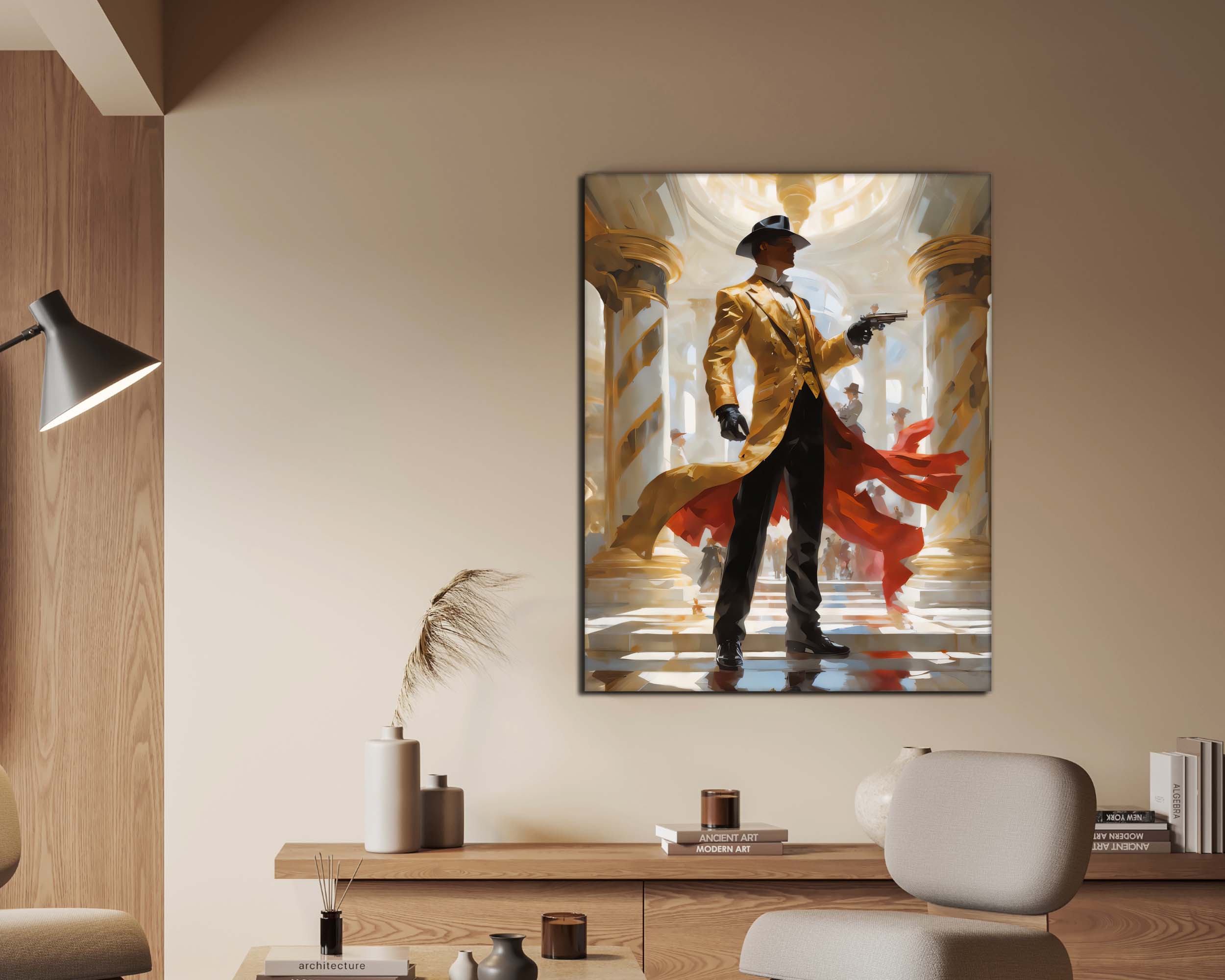 Back to the Future Gunslinger Canvas Wall Art 48x36-Wall Art-DECOROLALA