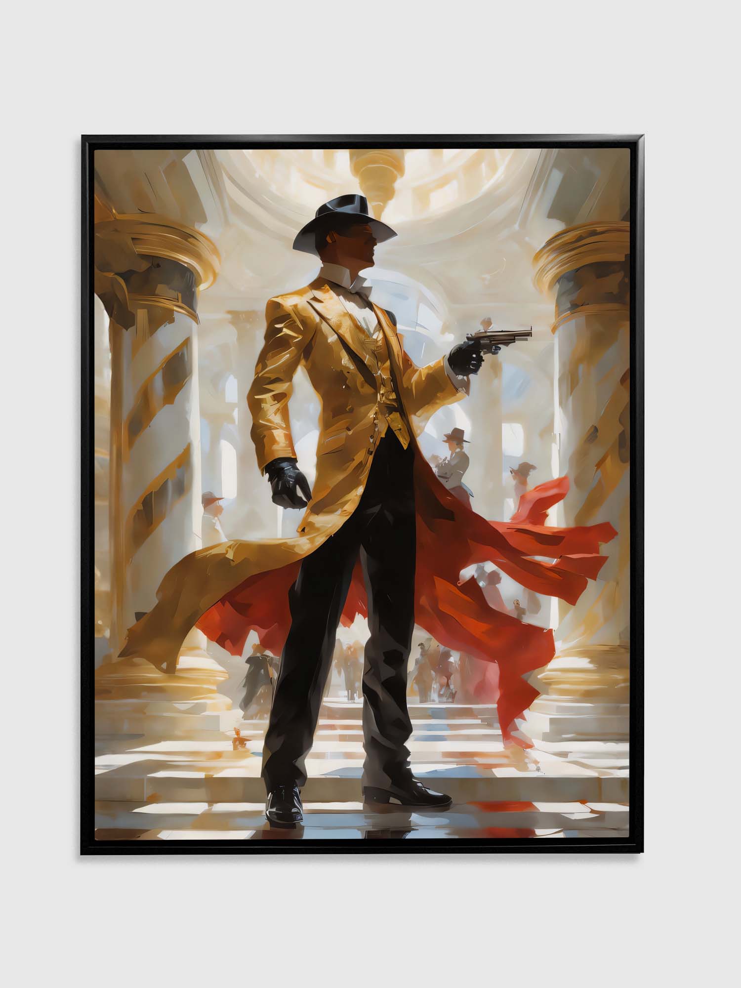 Back to the Future Gunslinger Canvas Wall Art 48x36-Wall Art-DECOROLALA