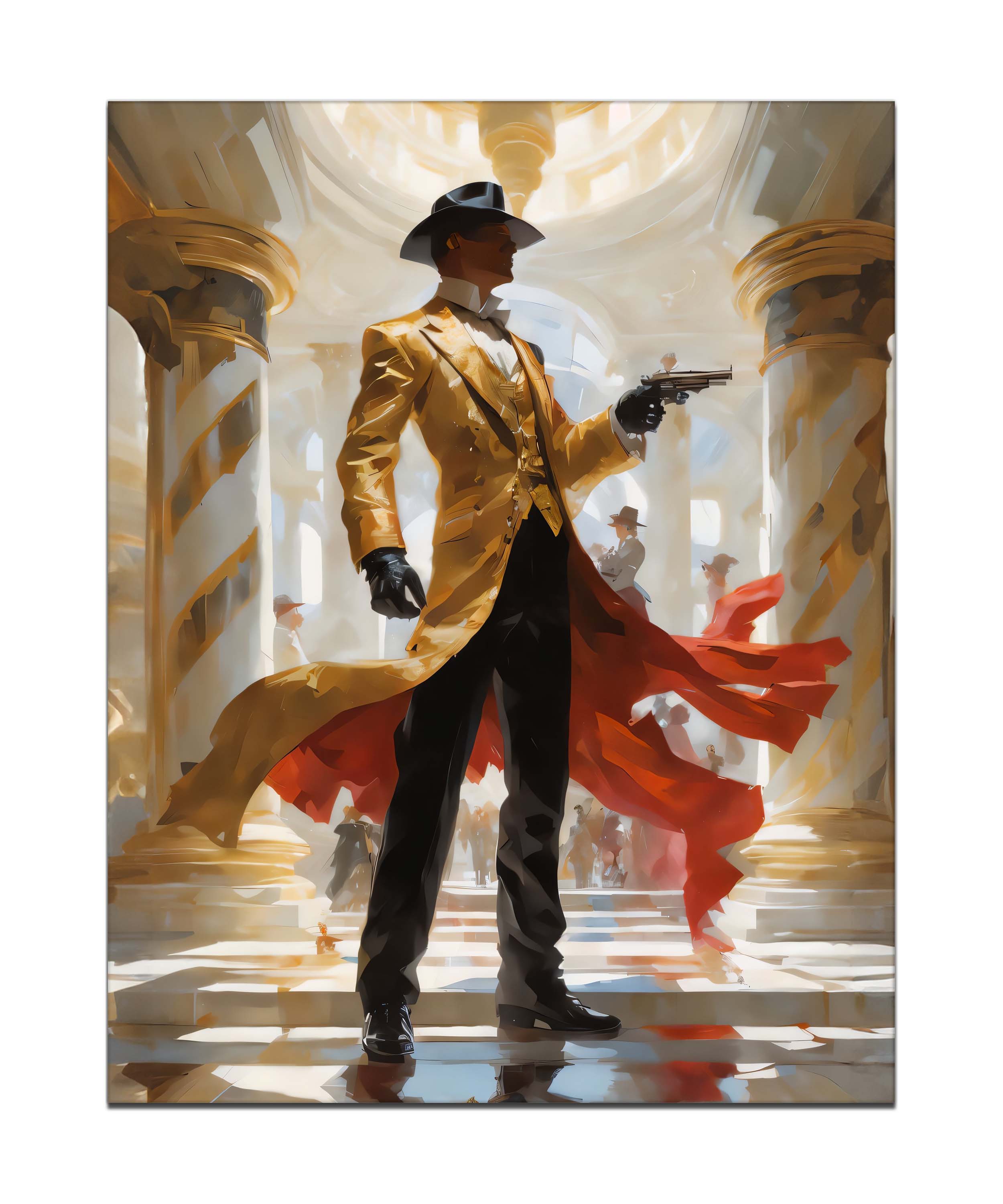 Back to the Future Gunslinger Canvas Wall Art 48x36-Wall Art-DECOROLALA