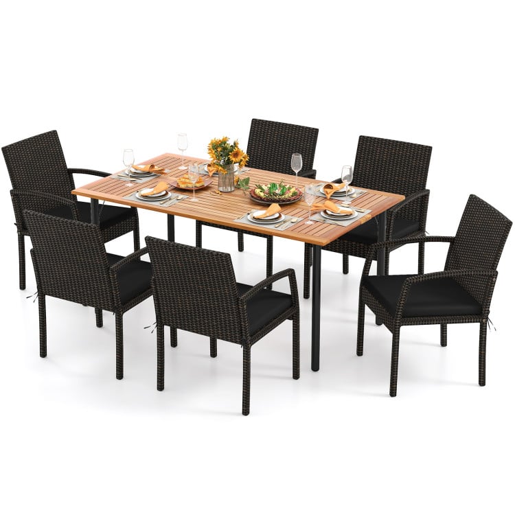 Backyard Retreat Pro Set: All-Weather Gazebo and Dining Combo for Ultimate Outdoor Living-Patio Furniture Sets-DECOROLALA
