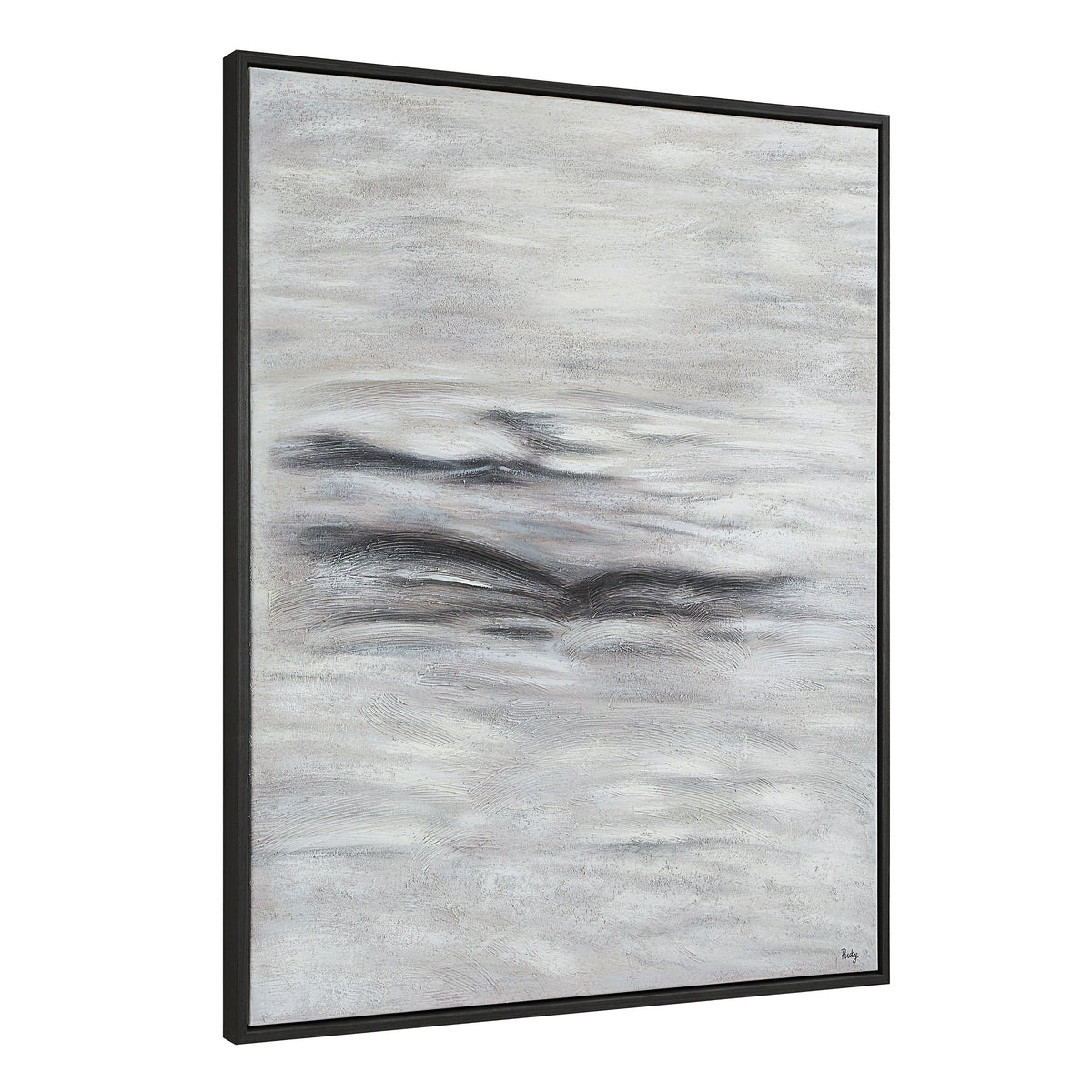Baelish 60" H x 50" W Canvas Art, Grey-Canvas Prints-DECOROLALA