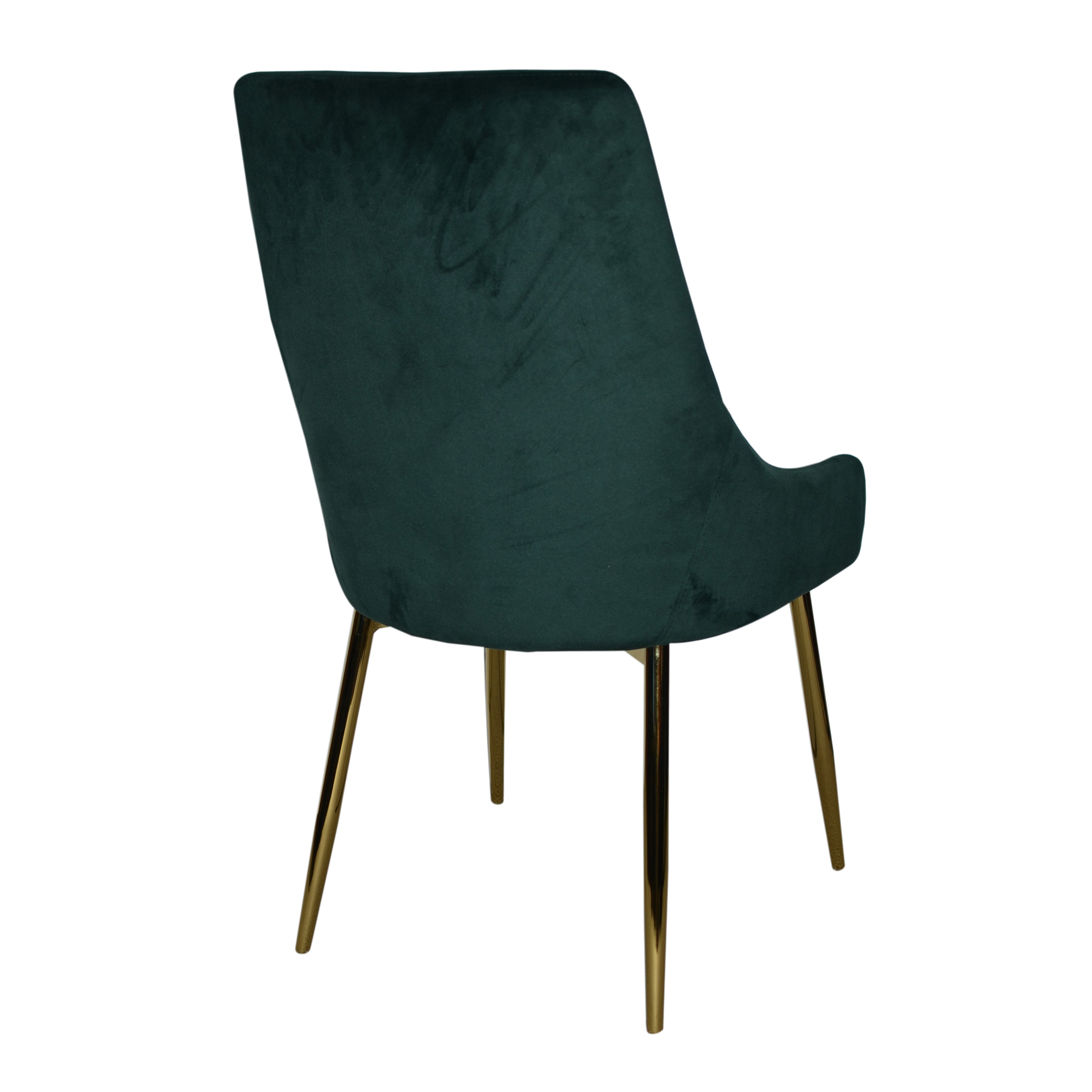 Bailey Forest Green Velvet Dining Accent Chair (set of 2)-Dining Room-DECOROLALA