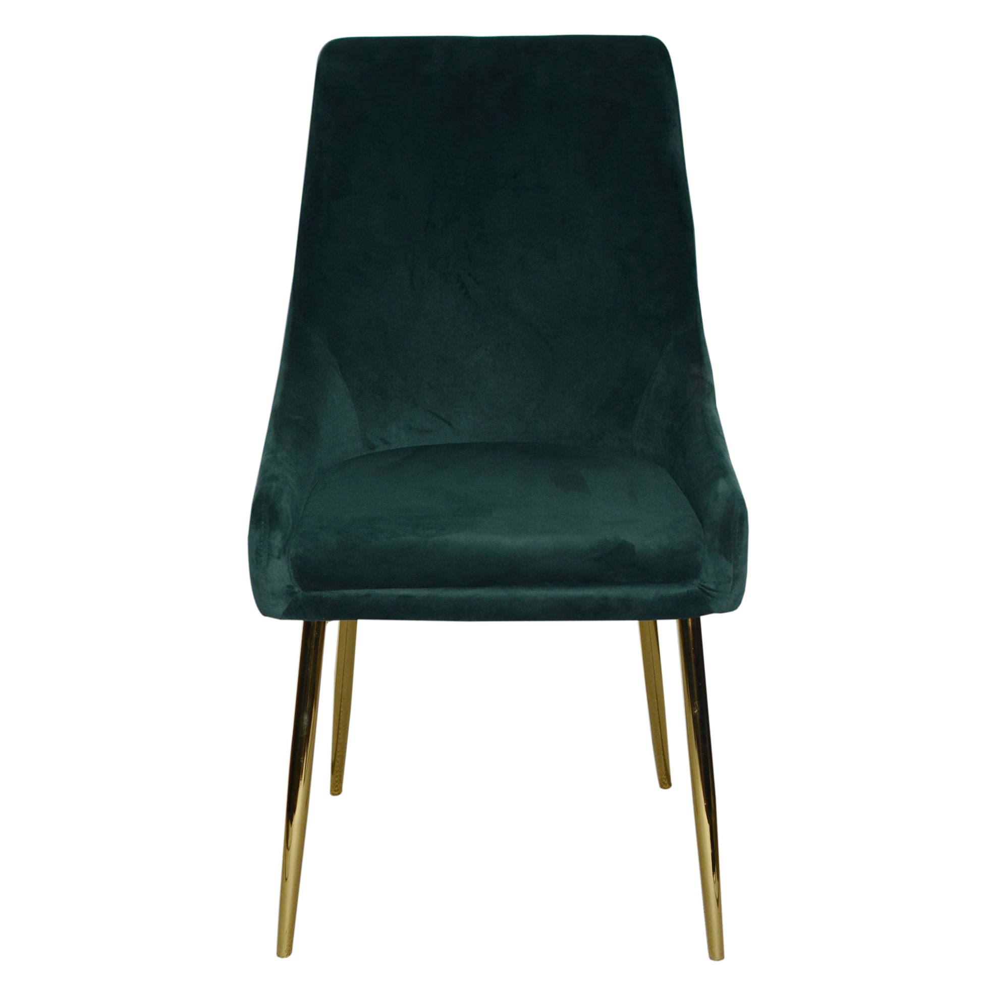 Bailey Forest Green Velvet Dining Accent Chair (set of 2)-Dining Room-DECOROLALA