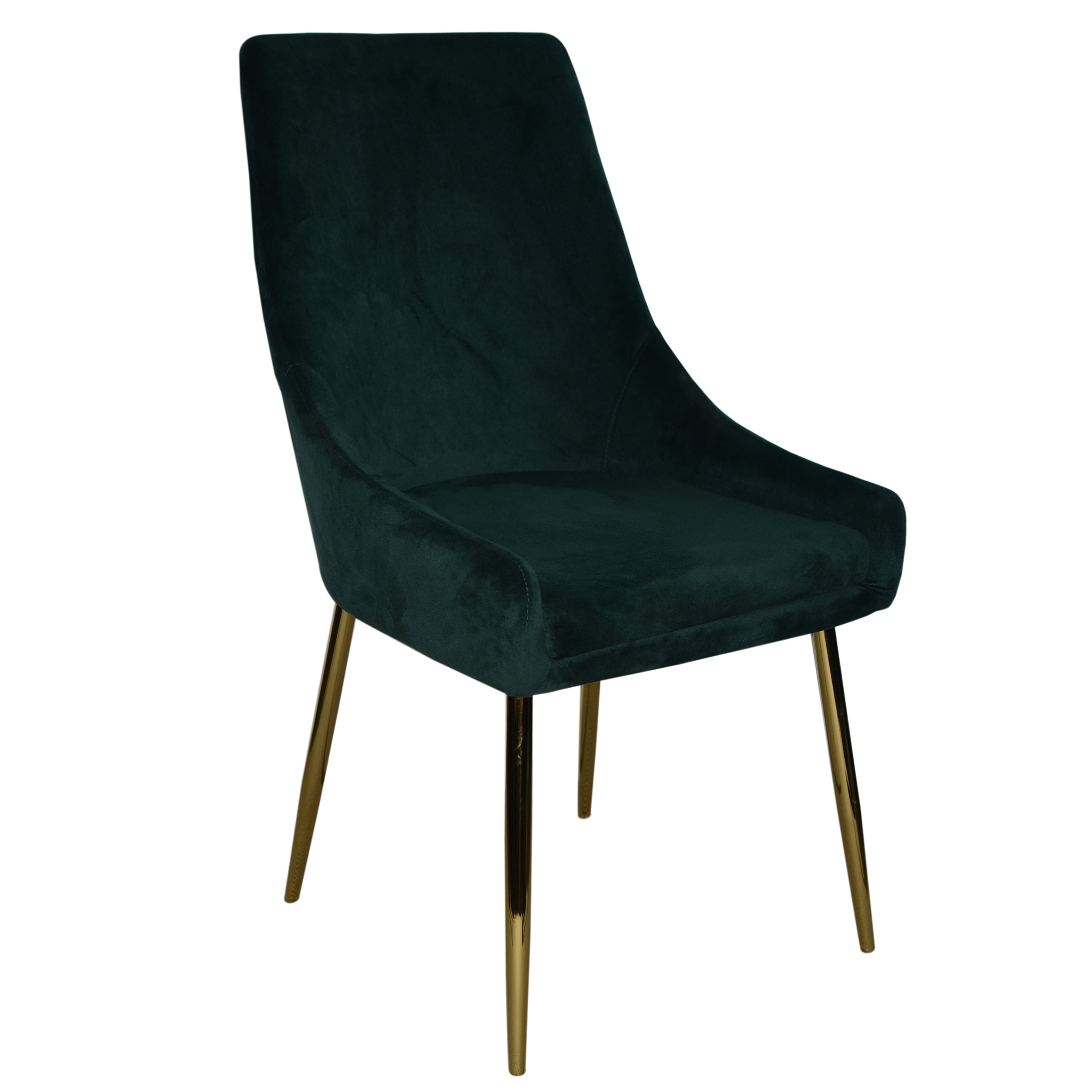 Bailey Forest Green Velvet Dining Chair Set of 2-Dining Room-DECOROLALA
