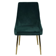 Bailey Forest Green Velvet Dining Chair Set of 2-Dining Room-DECOROLALA
