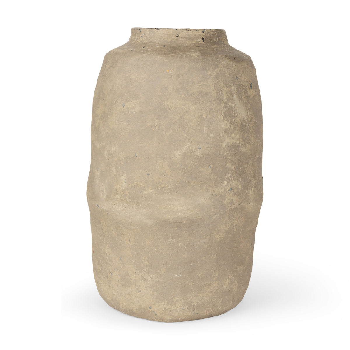 Bala Large Gray Paper Mache Vase-Vase-DECOROLALA
