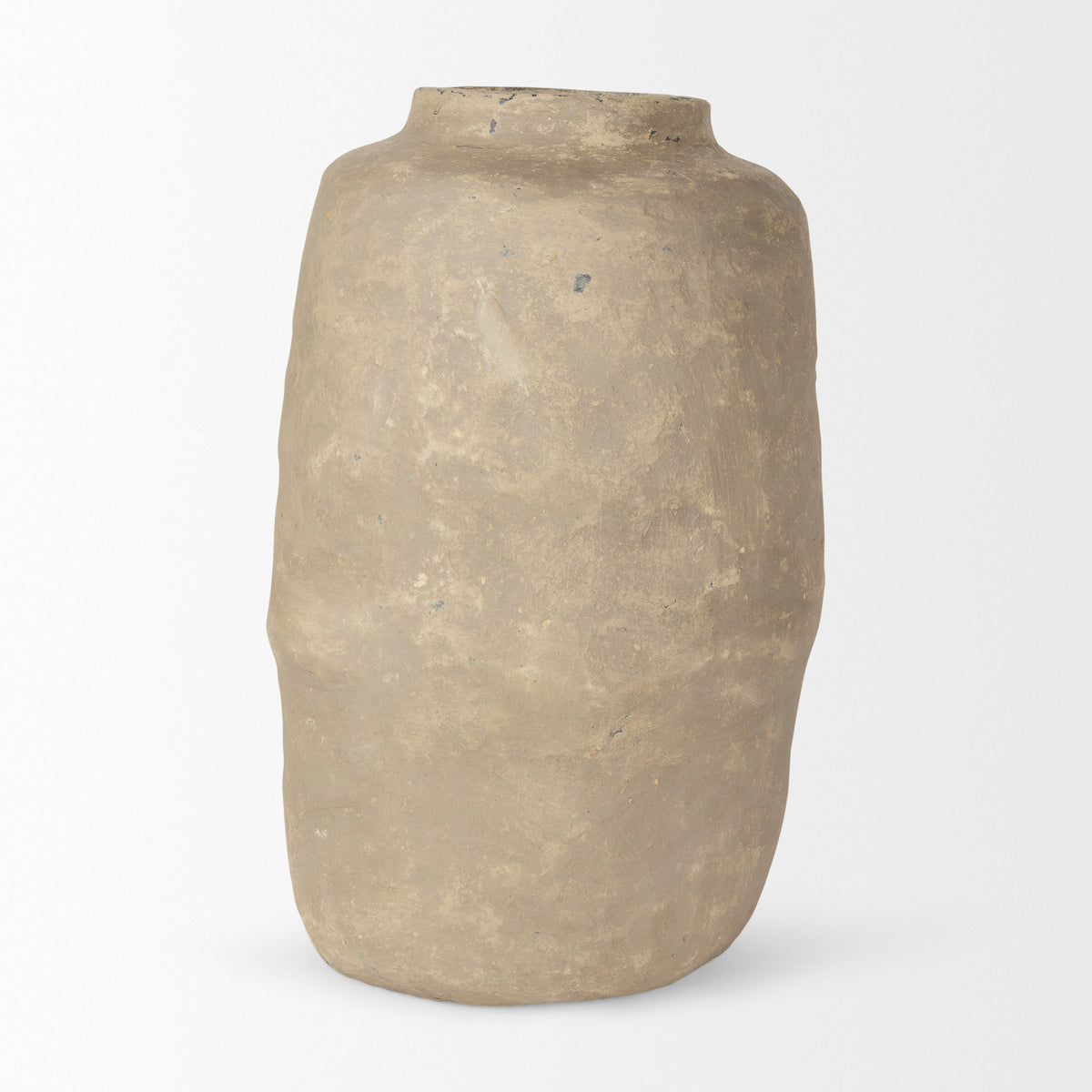 Bala Large Gray Paper Mache Vase-Vase-DECOROLALA