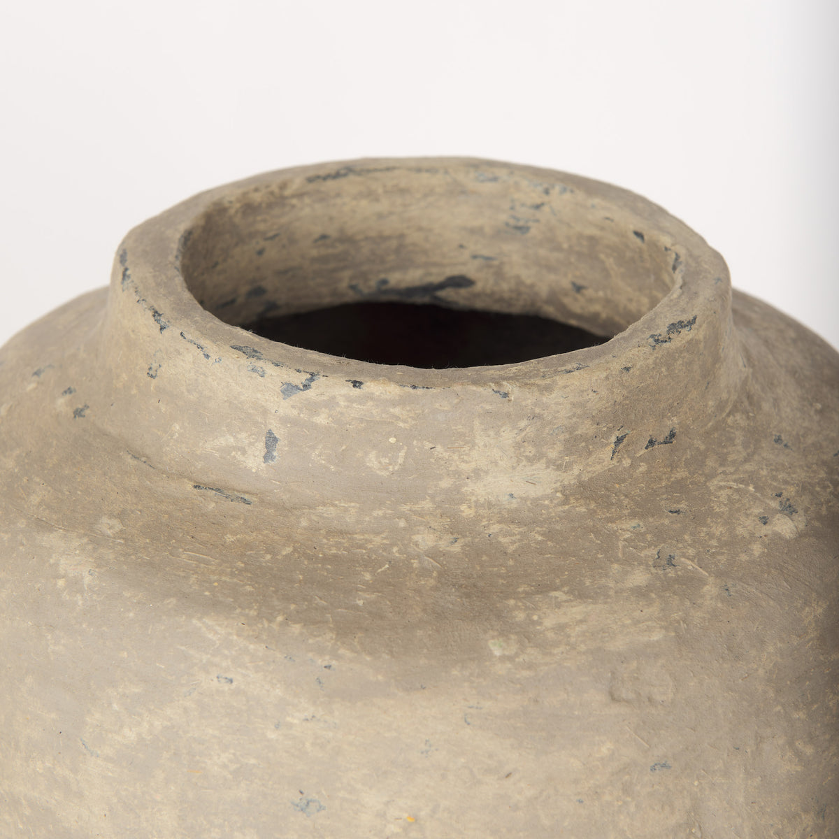 Bala Large Gray Paper Mache Vase-Vase-DECOROLALA