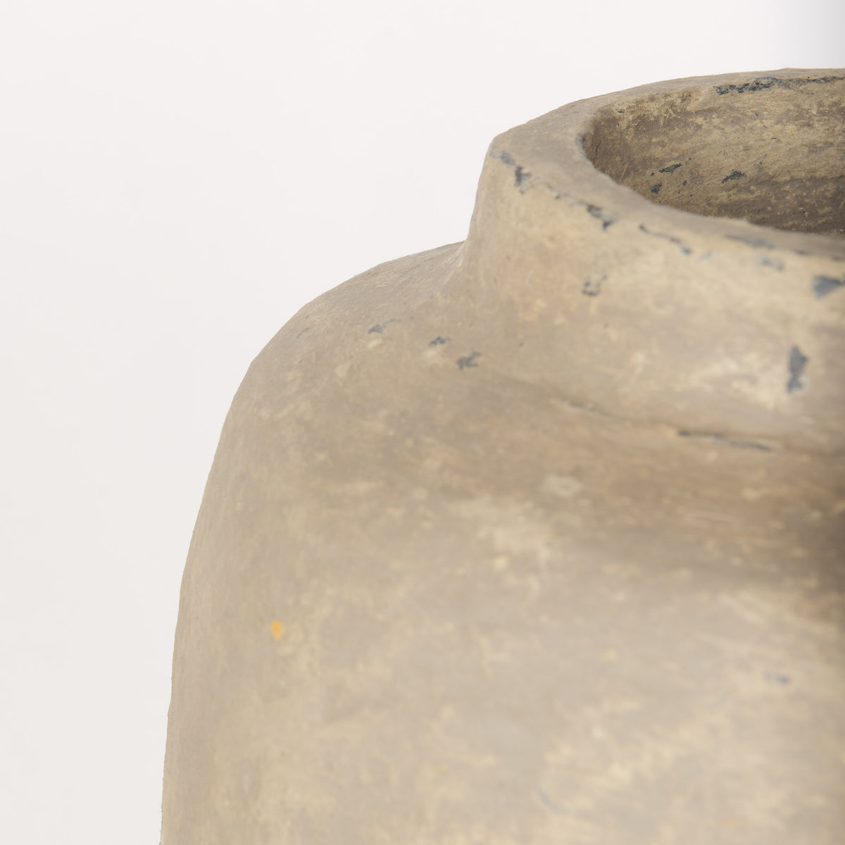Bala Large Gray Paper Mache Vase-Vase-DECOROLALA
