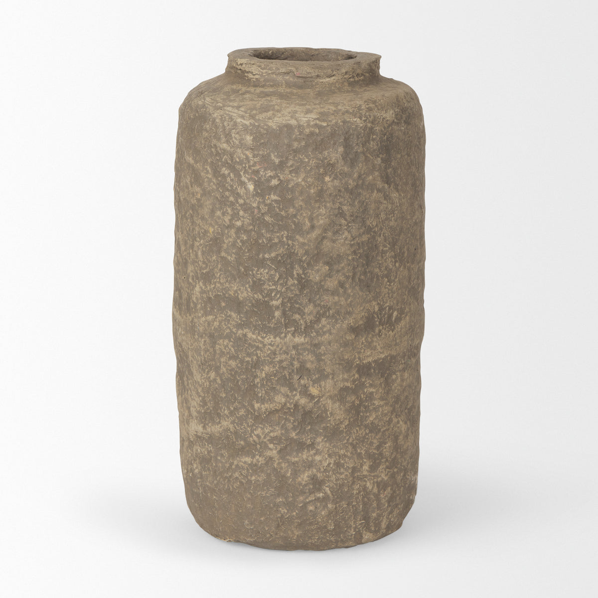 Bala Small Gray Paper Mache Vase-Vase-DECOROLALA