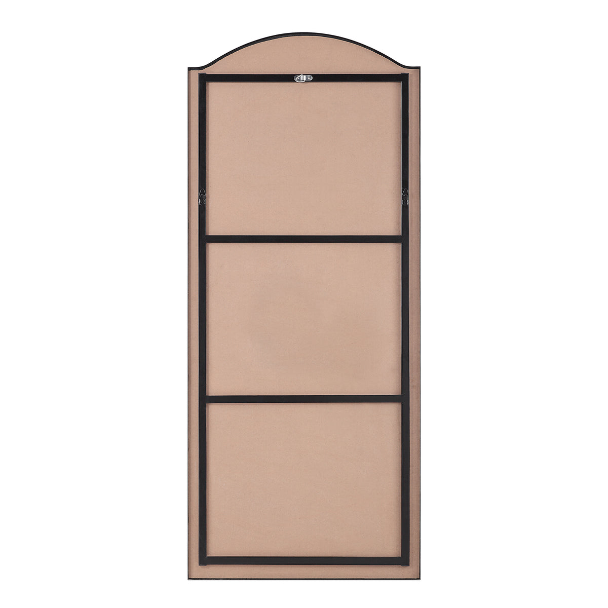 Balina 72" Tall Rectangular Arch Mirror, Matte Black-Leaner Mirrors-DECOROLALA