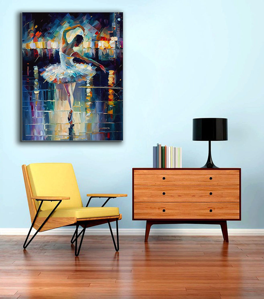 Ballet Dancer -Fine Art Canvas Print- RGB varnish-Wall Art-DECOROLALA