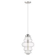 Ballina 1-Light Polished Nickel Mini-Pendant-Pendants-Hanging Lights-DECOROLALA