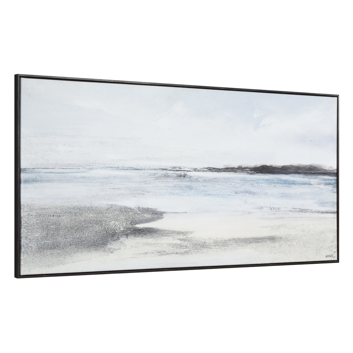 Balnea 30" H x 60" W Canvas Art, Blue-Canvas Prints-DECOROLALA
