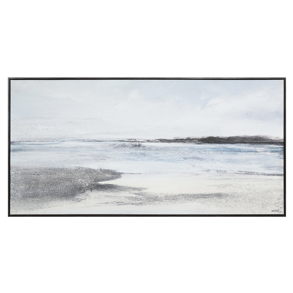 Balnea 30" H x 60" W Canvas Art, Blue-Canvas Prints-DECOROLALA