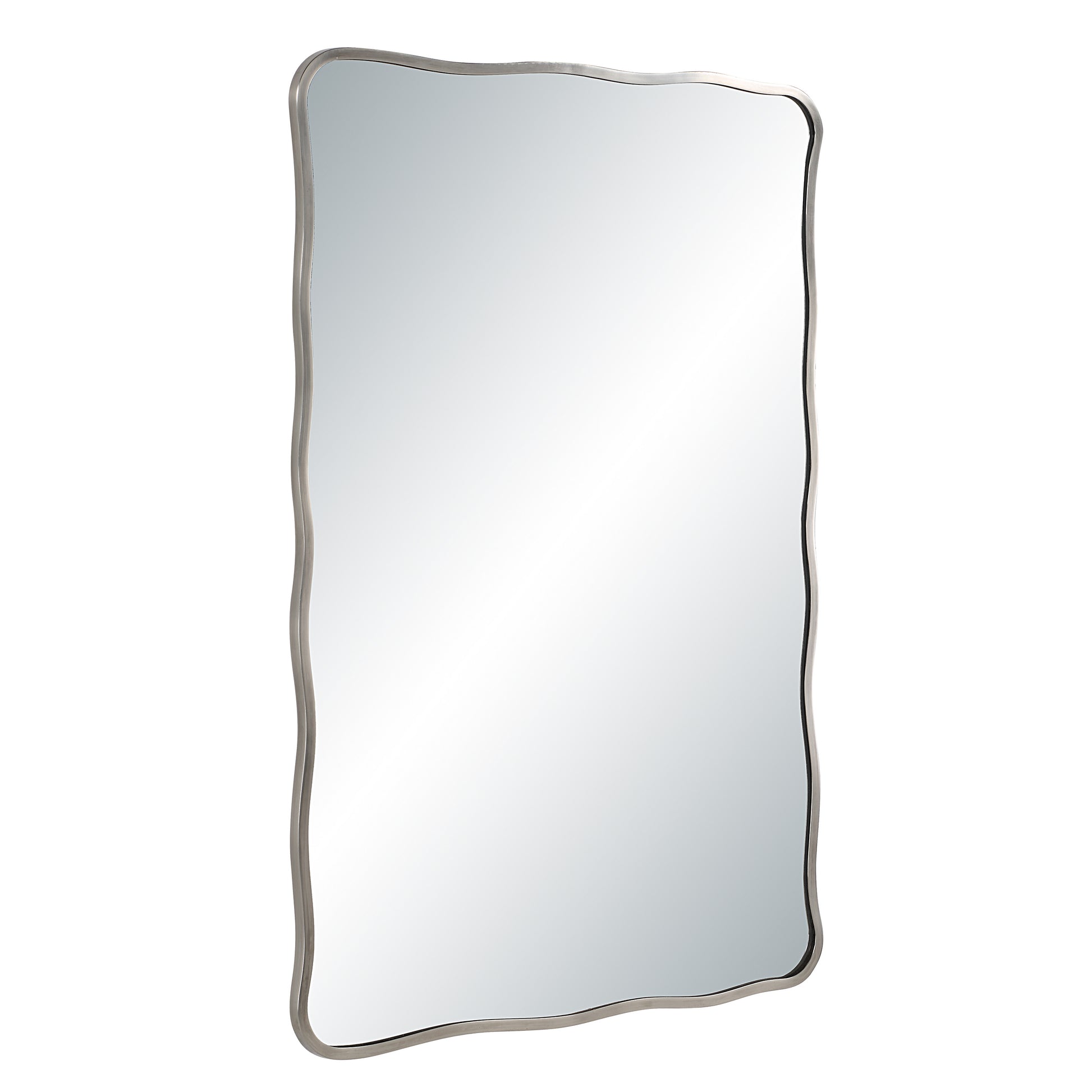 Balsa 36" H x 24" W Wall Mirror, Silver-Mirror-DECOROLALA