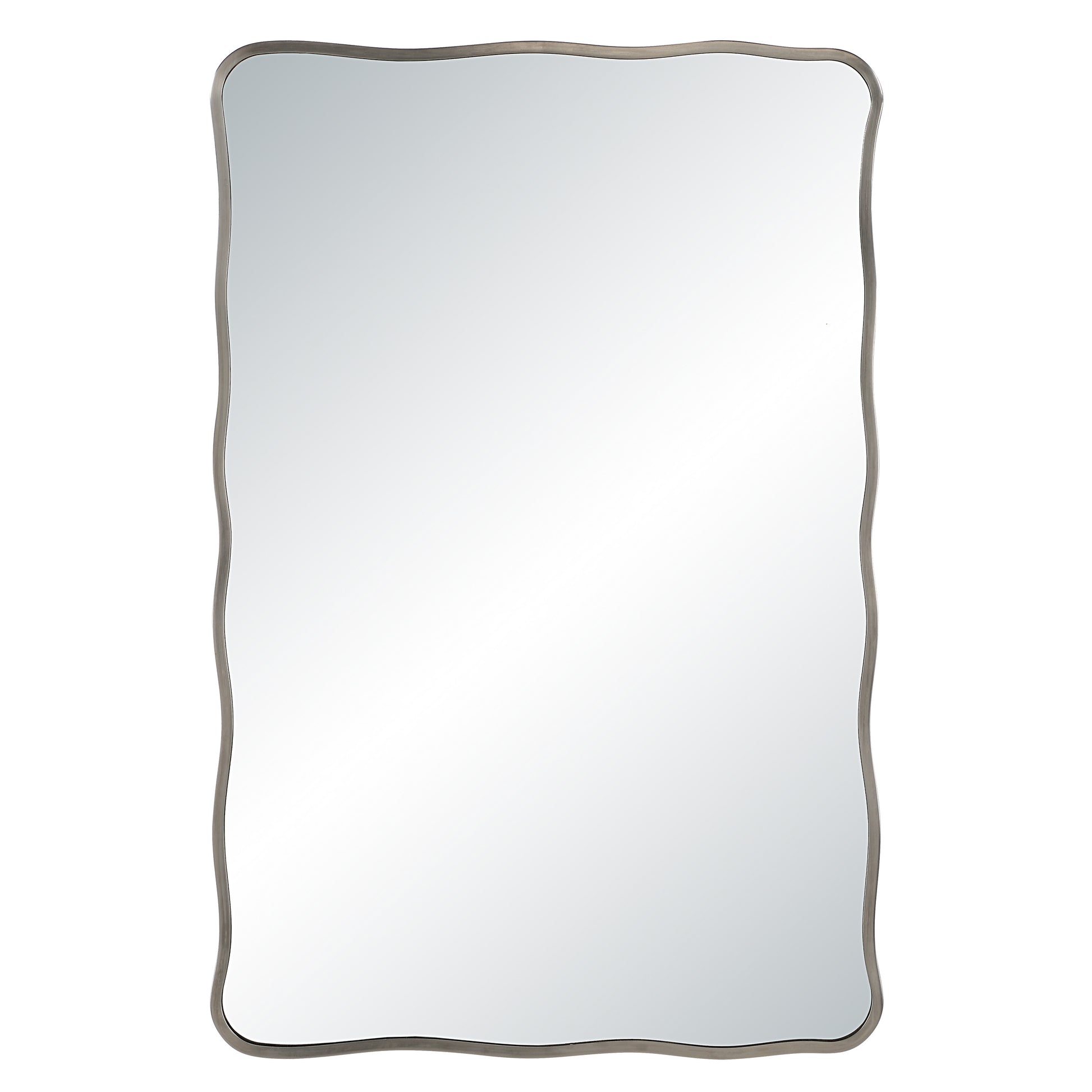 Balsa 36" H x 24" W Wall Mirror, Silver-Mirror-DECOROLALA