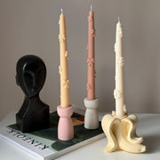 Banana Candlestick Holder-Candle Holders-DECOROLALA