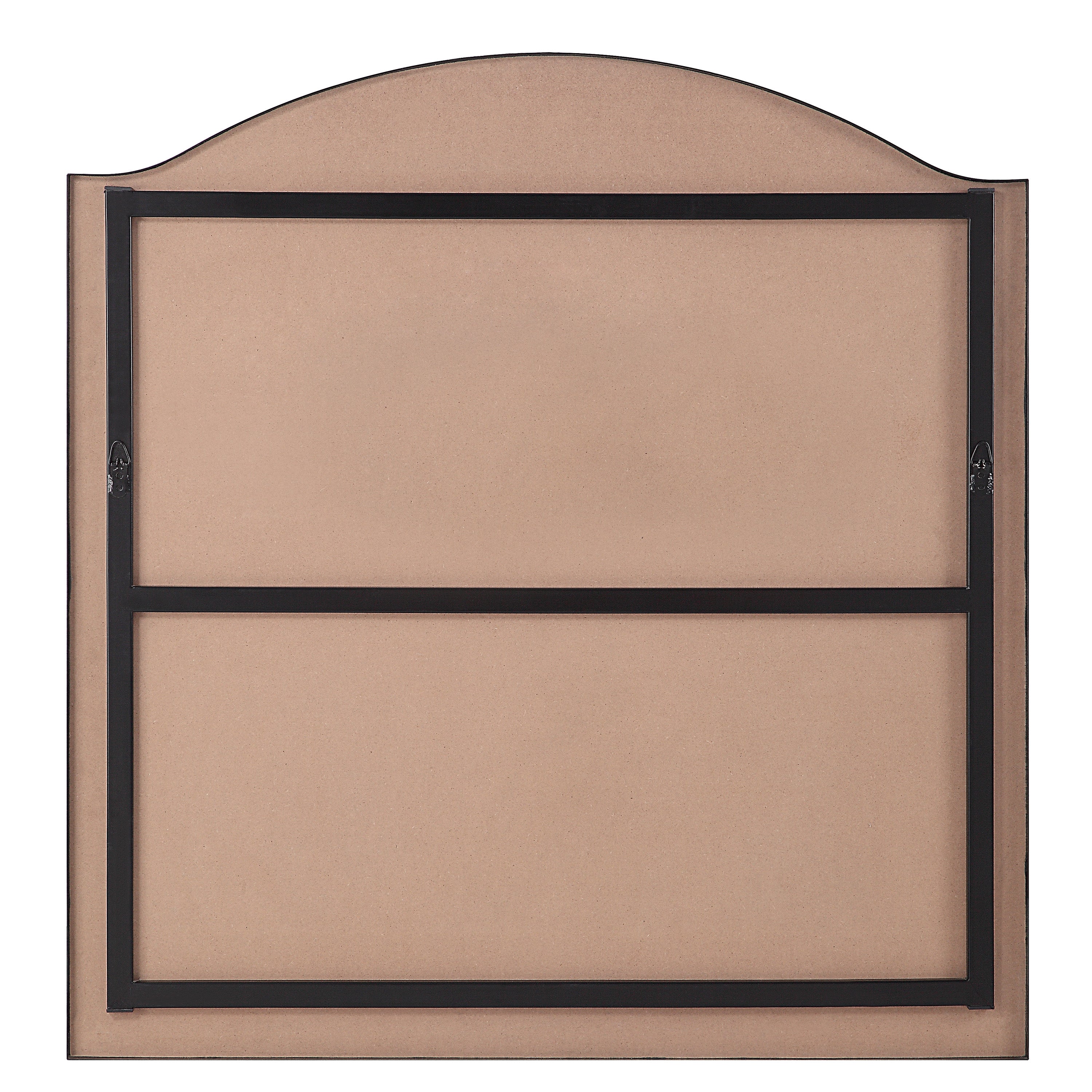 Bandon 40" Tall Arch Wall Mirror, Black-Mirror-DECOROLALA