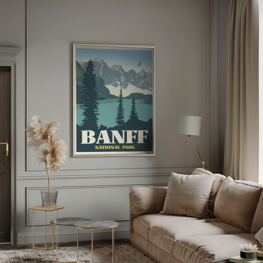 Banff National Park Travel Print Wall Art-Canvas Print-DECOROLALA