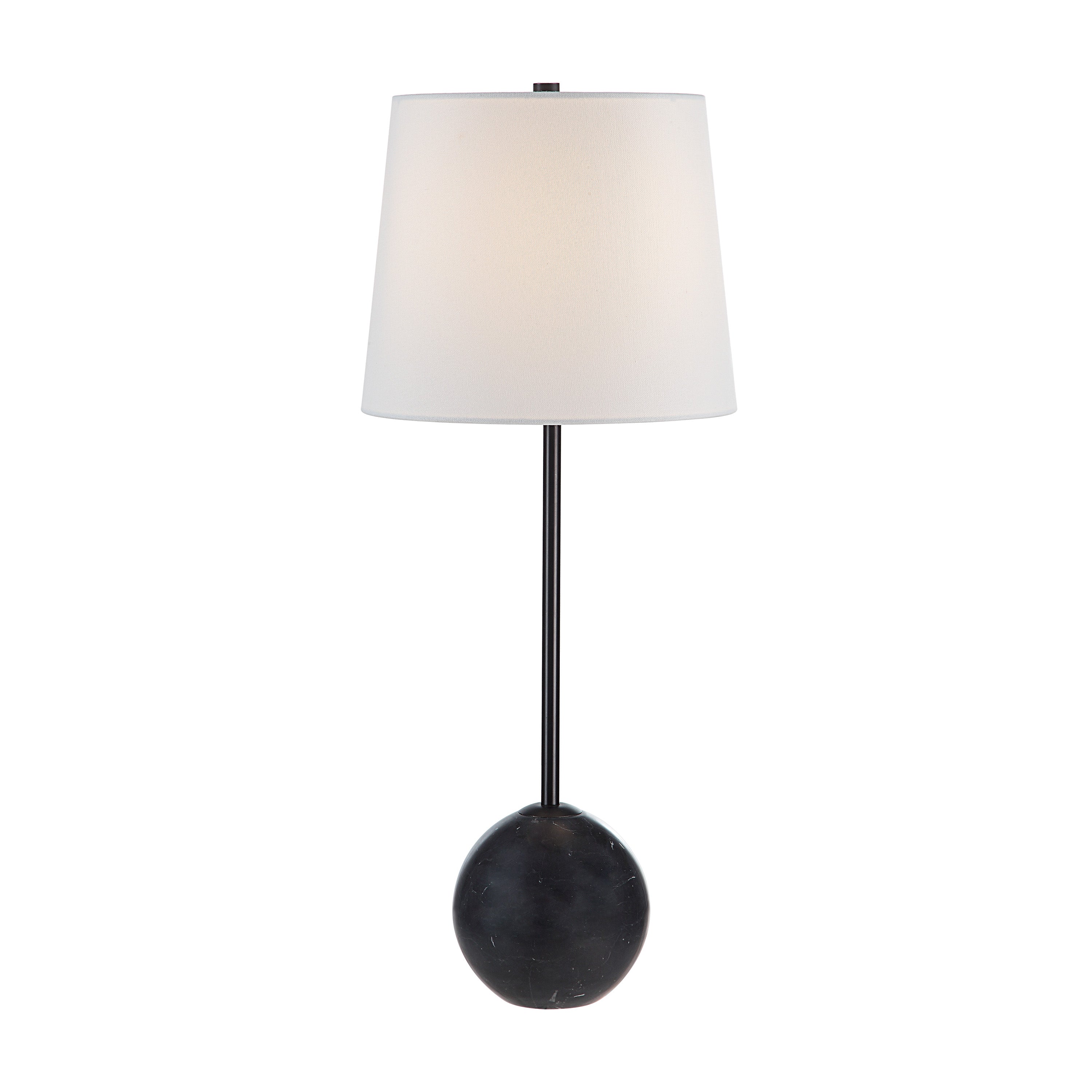 Bangor 27" Matte Black Iron Table Lamp Set of 2-Table Lamp- Set of two-DECOROLALA