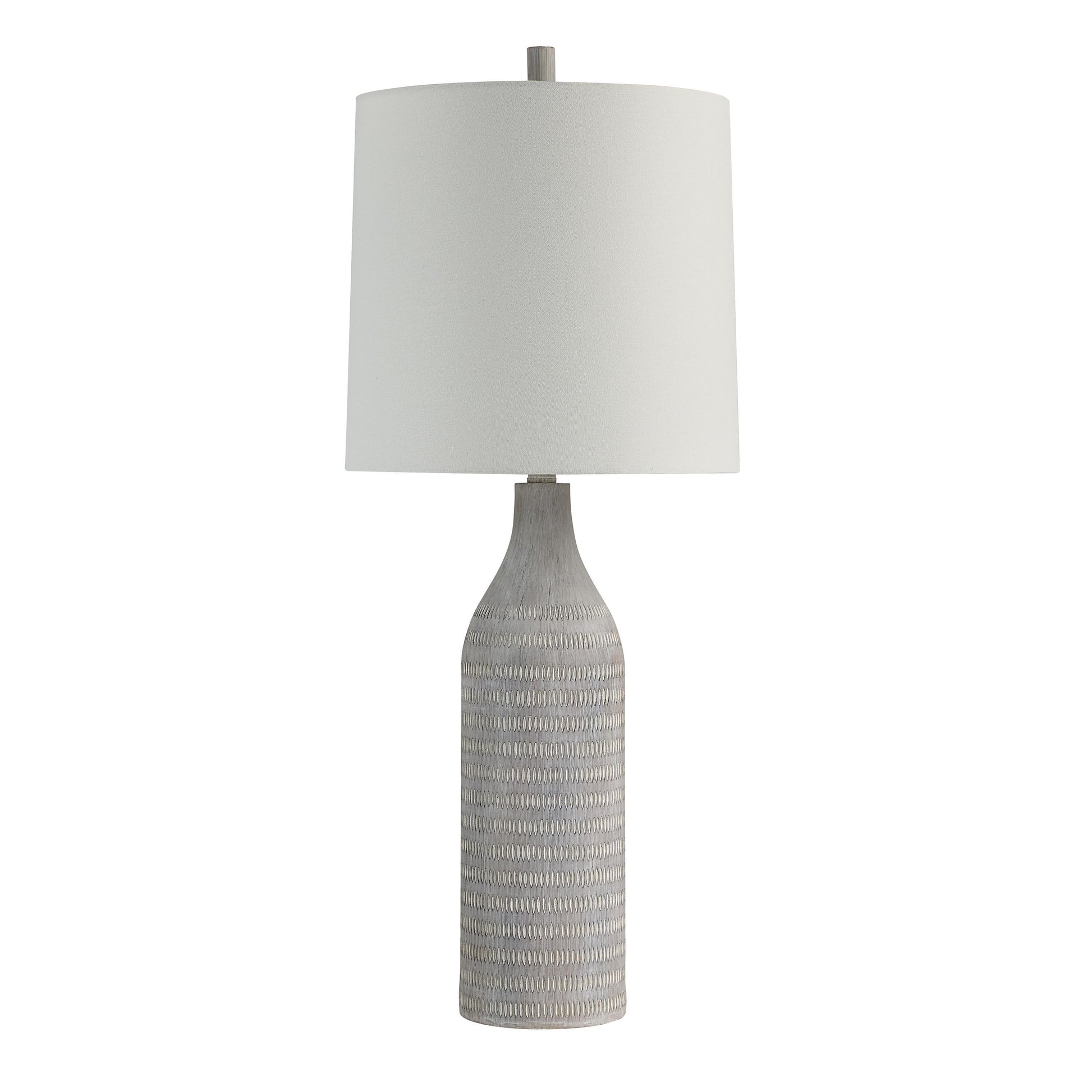 Baracoa 33.5" Table Lamp, Cream Linen Shade-Table Lamp-DECOROLALA