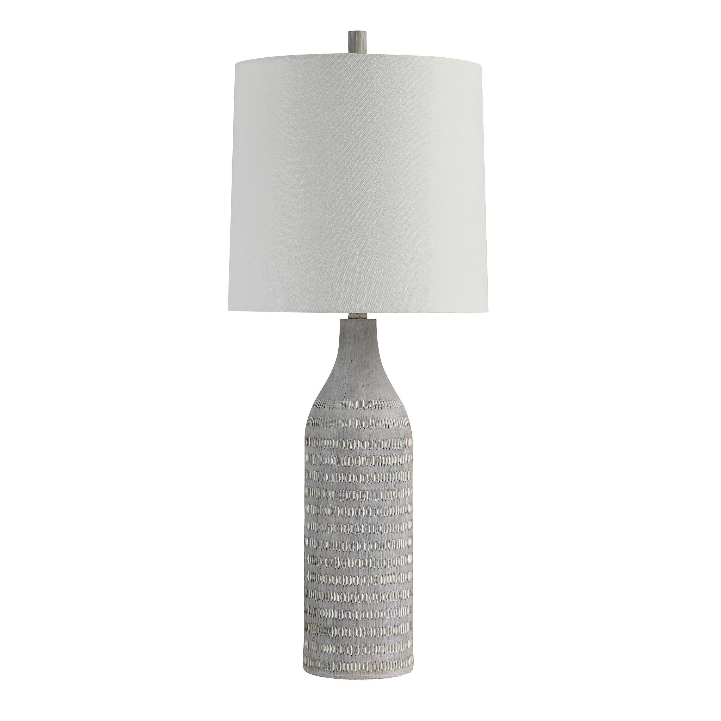 Baracoa 33.5" Table Lamp, Cream Linen Shade-Table Lamp-DECOROLALA