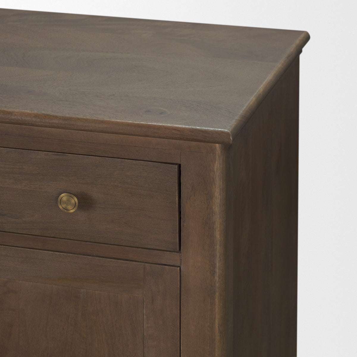 Baron Dark Brown Solid Wood 3-Drawer 6-Door Sideboard-Sideboards & Buffets-DECOROLALA