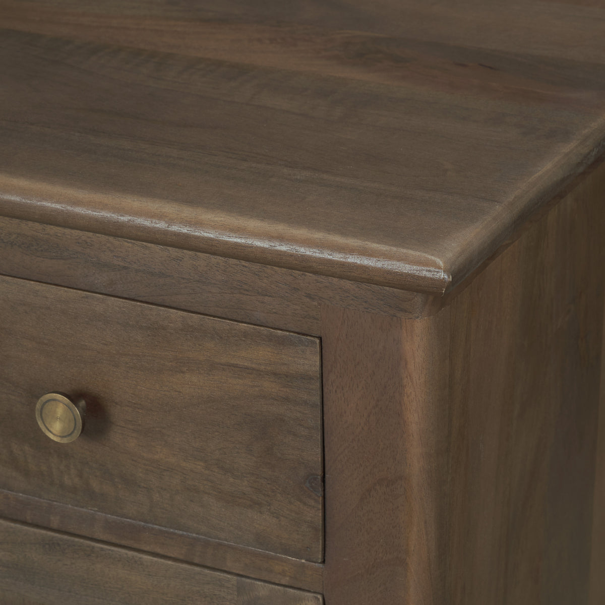Baron Solid Wood w/ Antique Knobs 2-Door Accent Cabinet-Accent Cabinets & Chests-DECOROLALA