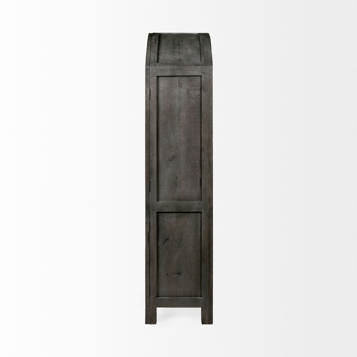 Barrett 48.5L X 17.25W X 73H Gray Solid Wood Display Cabinet-Cabinets-DECOROLALA