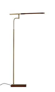 Barrett LED Floor Lamp - Walnut Adjustable Task Light-Lighting-DECOROLALA