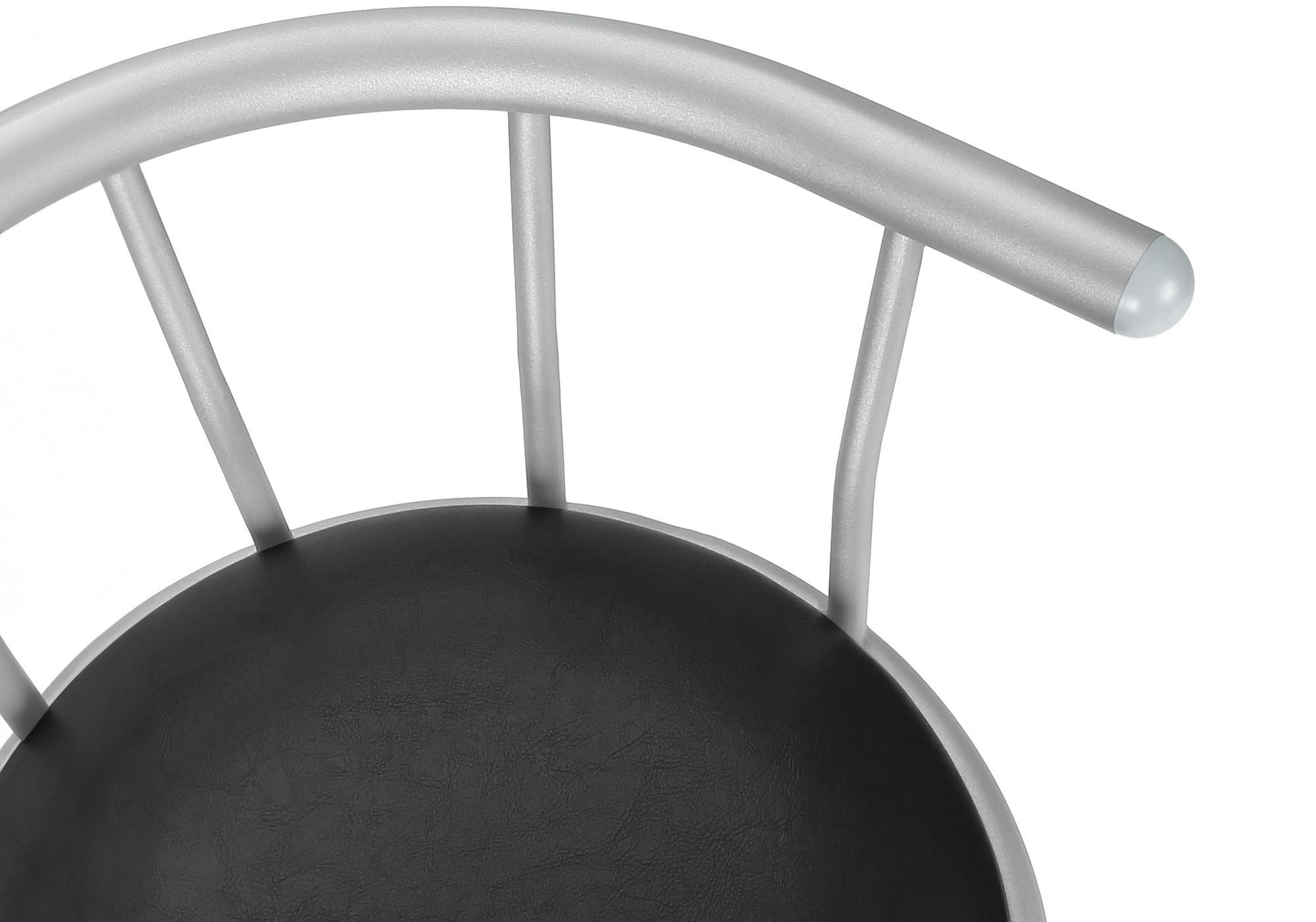 Barstool - 2pcs / 36"H / Swivel / White Metal-Bar Stool-DECOROLALA