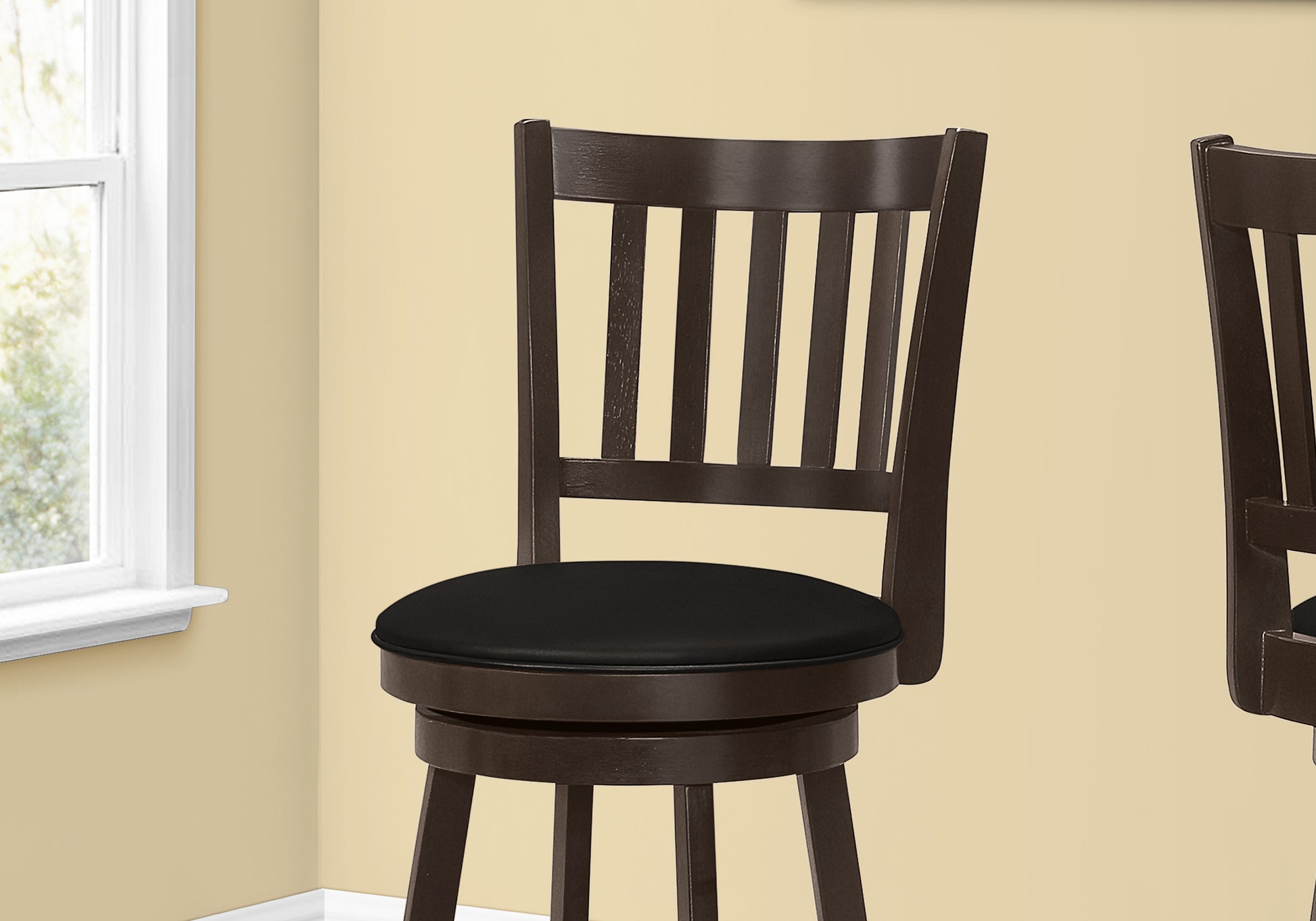 Barstool - 2pcs / 44"H / Swivel Bar Height-Bar Stool-DECOROLALA