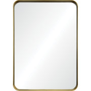 Barton 42" Tall Rectangle Wall Mirror, Yellow-Mirror-DECOROLALA