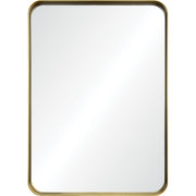 Barton 42" Tall Rectangle Wall Mirror, Yellow-Mirrors-DECOROLALA
