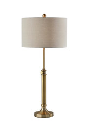 Barton Table Lamp - Brass Adjustable-Lighting-DECOROLALA