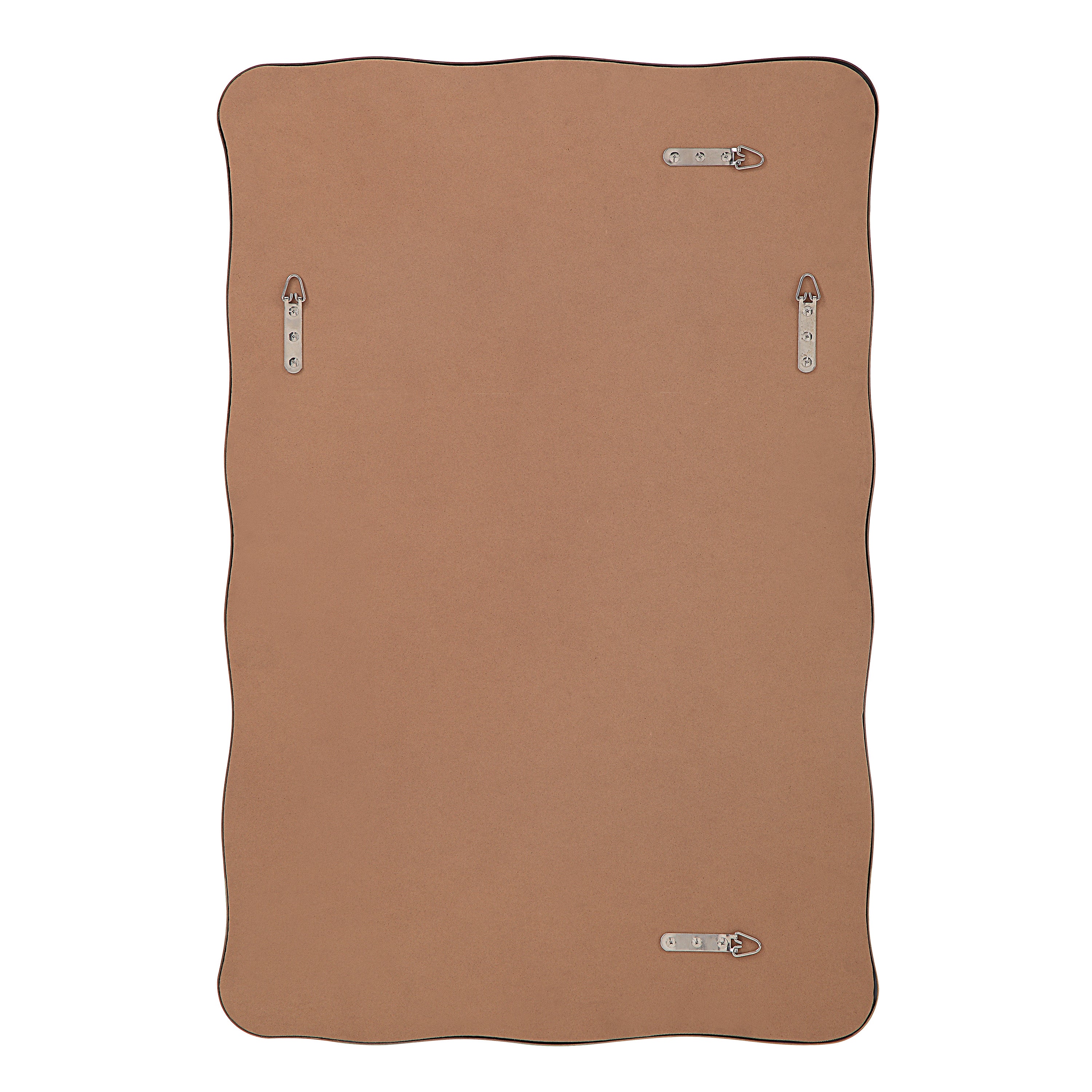 Basel 36" Tall Rectangular Irregular Mirror, Antique Brushed Brass-Mirror-DECOROLALA